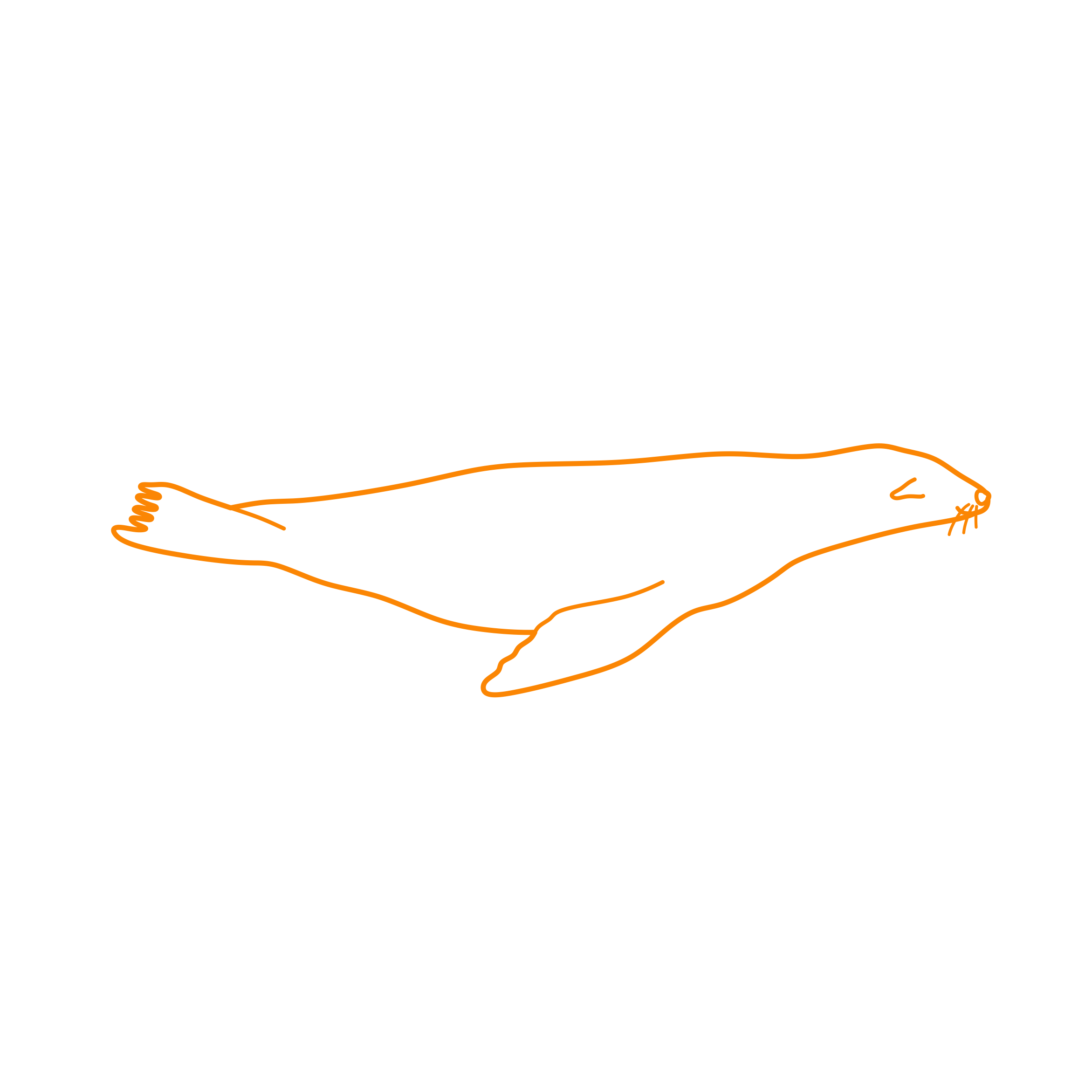 Animals Seals California Sea Lion Line Art Illustration Svg Free Vectors